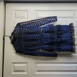 Self-Portrait Starry Lace Dress